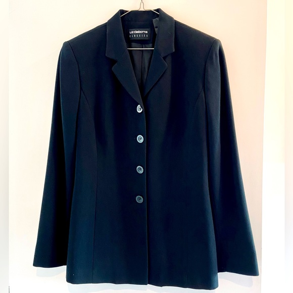 Liz Claiborne Classic Black Blazer - Picture 1 of 6